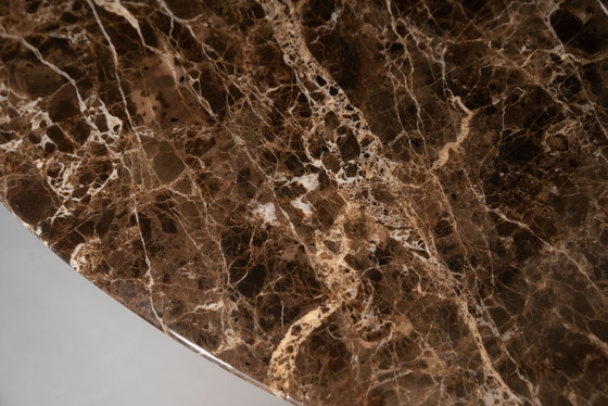 Originele Ronde Knoll Tulip Eettafel (137cm) In Emperador Glanzend In NIEUWSTAAT!! Eero Saarinen – Marble (photo 12 of 15)