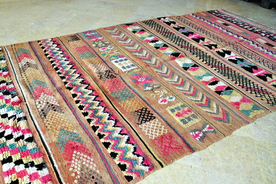 Image 1 of Tapis Kilim Vintage Beni Mellal Blush - 360 x 175 cm