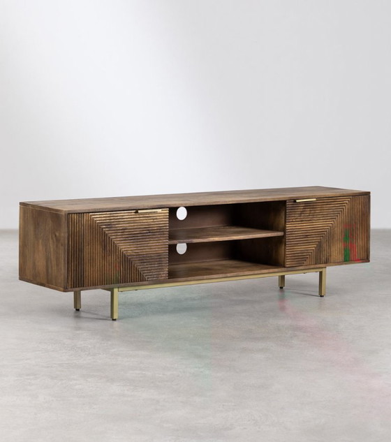 Perfect and stylish mango wood TV Stand – sklum, TV furniture, Metal (photo 4 of 6)