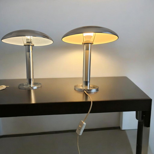 2x vintage Boulanger table lamps
