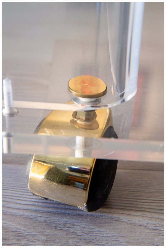 Image 1 of Hi-fi kast, draaitafel, plexiglas, Marais International, 1970-1980