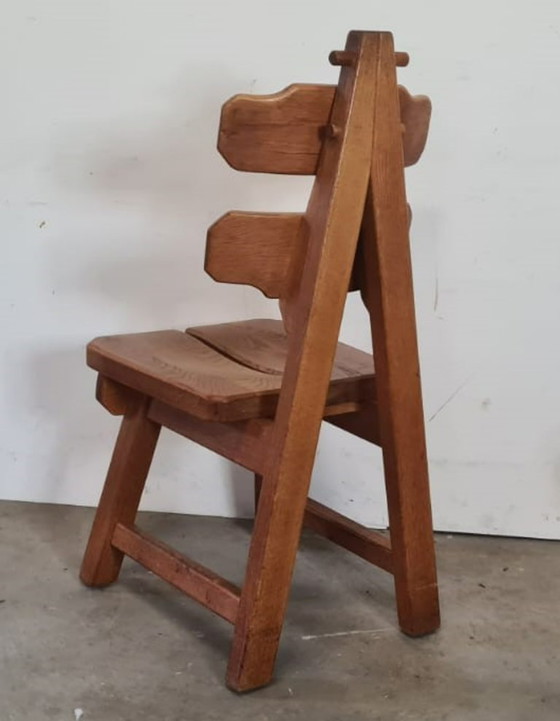 Image 1 of Chaises de salle à manger brutalistes