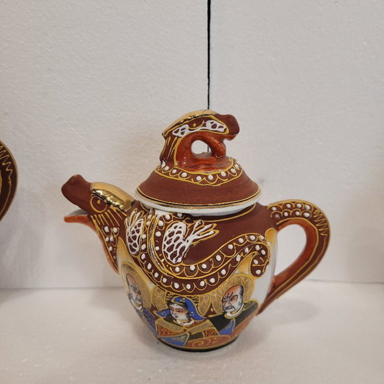 Image 1 of Juego de 6 para café o té, porcelana Satsuma, Nakasima, s. XX – Japón