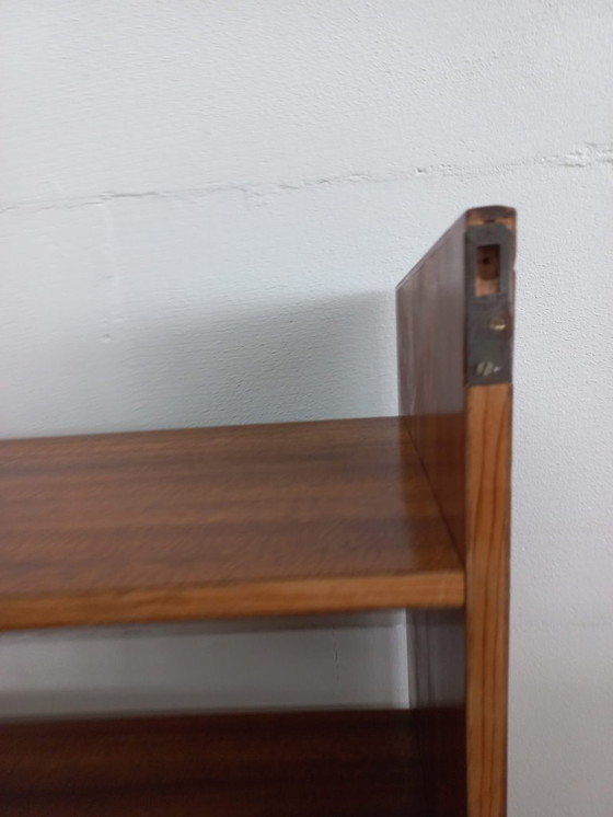 Image 1 of 1950s/60s Scandinavian wall cabinet wall rack (teak-pine veneer)