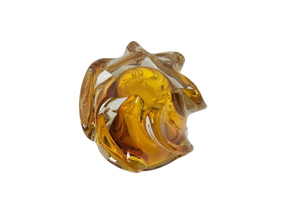 Image 1 of Josef Hospodska - Repubblica Ceca - design del vetro - vaso ritorto - vetreria Chribska - anni '60