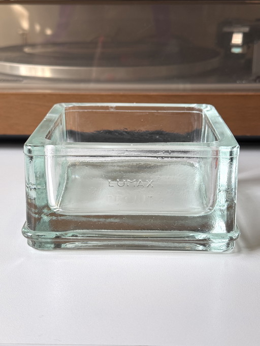 Vintage Lumax Recuit glazen schaal – design Le Corbusier & Charlotte Perriand jaren ’50