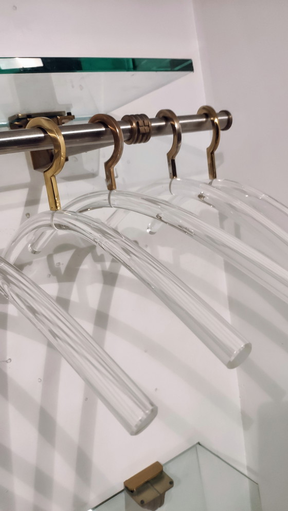 Image 1 of Garderobe R14 von Peter Ghyczy mit 9 Kleiderbügeln