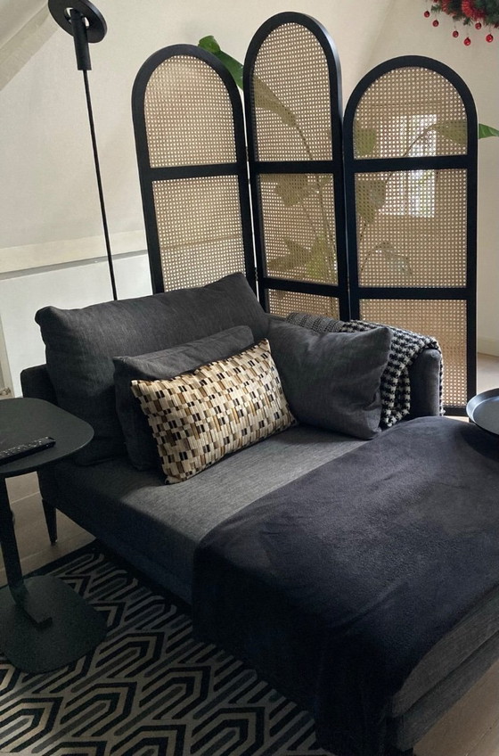 Image 1 of Paravent / Cloison de séparation en toile pour salon HK, naturel