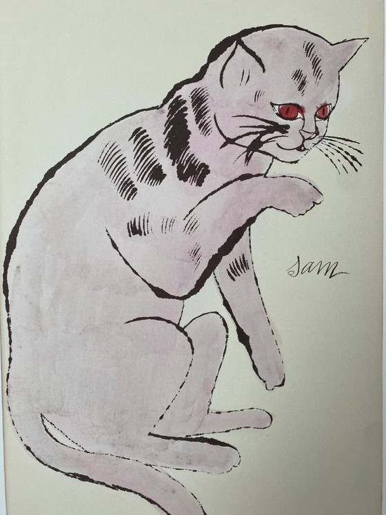 After Andy Warhol, Cat Sam, 1980s, Lithograph – Lithographs & prints, Paper (photo 4 of 8)