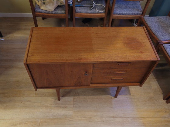 Vintage Fristho Dressoir Kastje Kast Lowboard Platenspeler – Wood (photo 3 of 11)