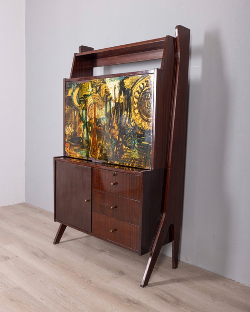 Pagina 1 di 29 Credenza alta in legno vintage anni '50 disegnata da Umberto Mascagni