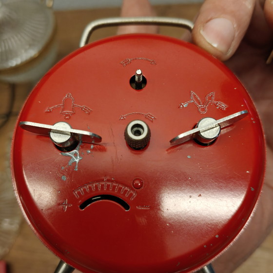 Image 1 of Vintage Peter wekker – rood – Made in Germany