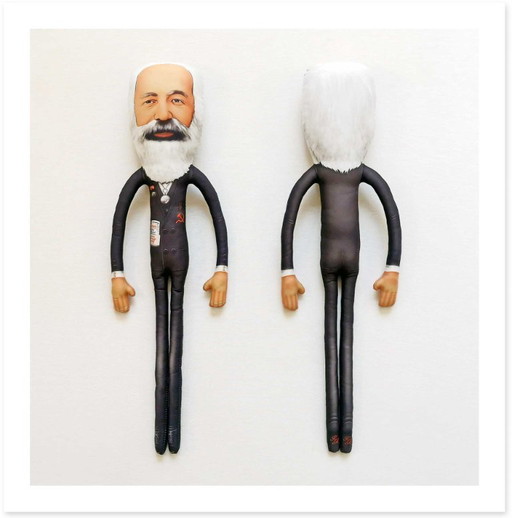Karl Marx Gift | Handmade Art Doll | Marxist Gift | Philosopher Figurine | Academic Office Decor | Bookshelf Decor