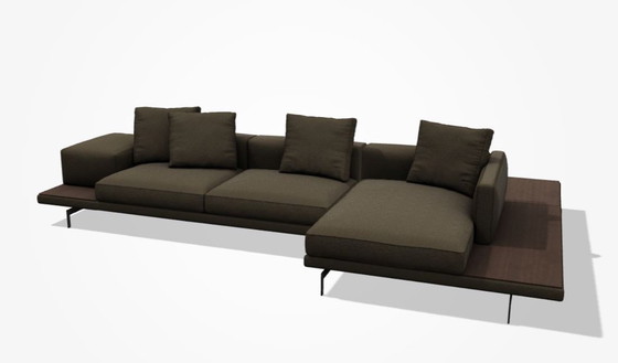 Image 1 of Divano Dock B&amp;B Italia versione alta base in legno