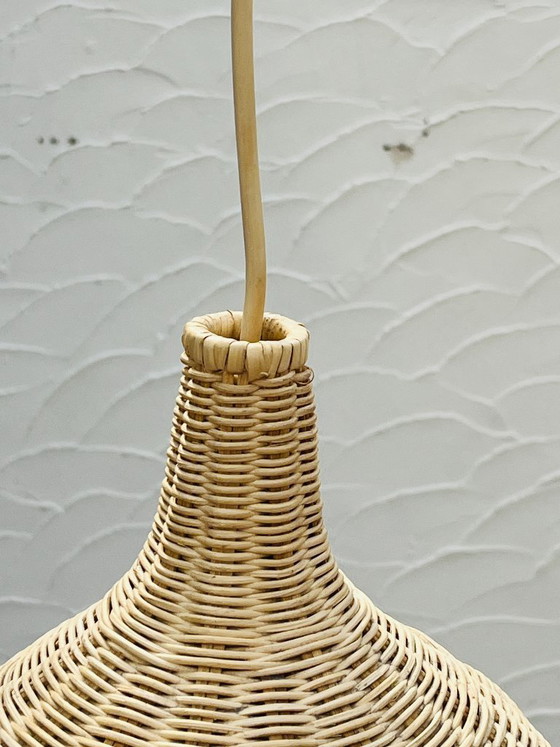 Vintage Ikea Wicker Pendant Light, Bohemian Chic Style – Pendant lamps, Bamboo (photo 6 of 12)