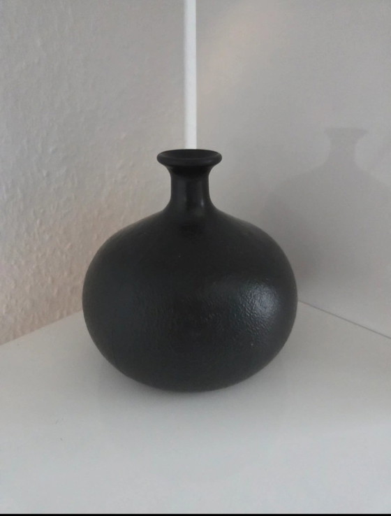 Set of 3 Mid Century Spherical Vases, Various Conditions – Glass (photo 10 of 11)
