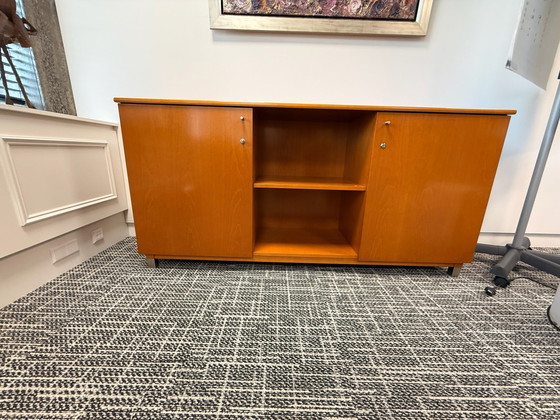 Scrivania con mobile basso abbinato – Scrivanie, Metallo, Legno (photo 13 of 14)
