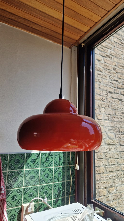 2 x Space Age Pendant Lamp – hanglampen, Glass