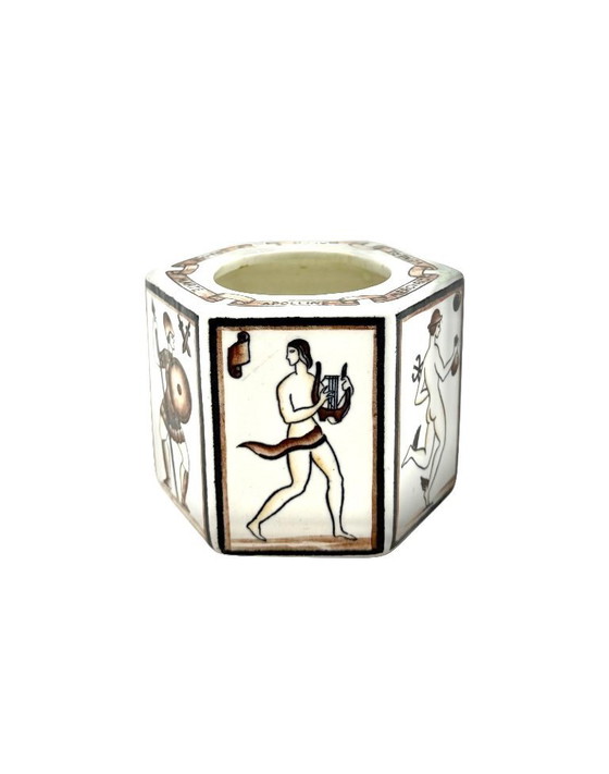 Image 1 of Gio Ponti, cenicero "Per scriver classico", San Cristoforo Richard Ginori, Italia 1923