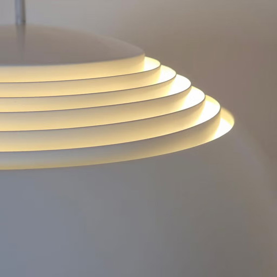 Louis Poulsen AJ Royal, Danish pendant lamp, Arne Jacobsen, 1950, Metal, White, Scandinavian (photo 14 of 17)