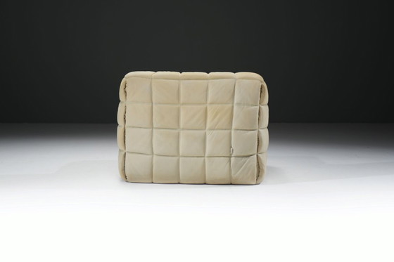 Image 1 of Kashima lounge chair in original leather by Michel Ducaroy - Ligne Roset 1980