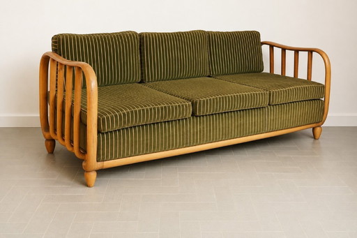 Ein außergewöhnlich elegantes italienisches Wandsofa aus den 1950er Jahren