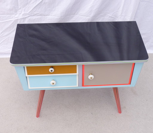Vintage mini chest 1 Door 2 Drawers