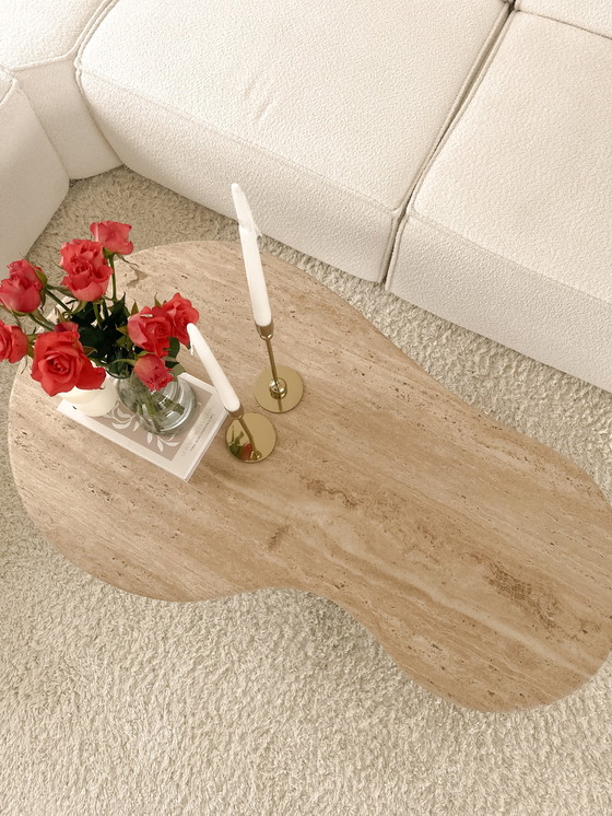 Image 1 of Travertine Coffee Table