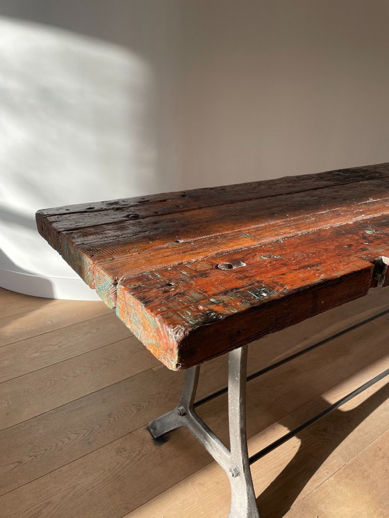 Image 1 of Bellissimo tavolo industriale in legno