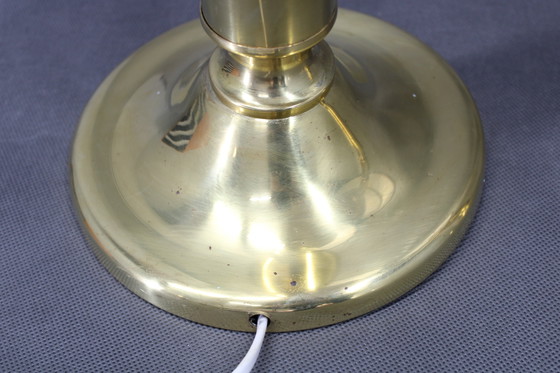 Image 1 of 1960 Paar grote messing tafellampen, Denemarken