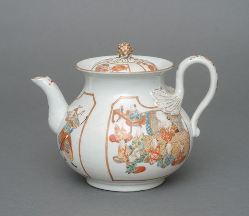 antieke Japanse porseleinen theepot Imari-ware