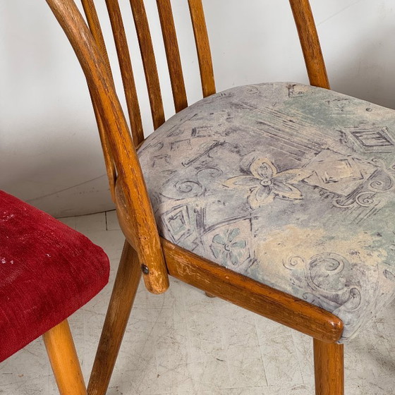 Image 1 of Jitona Tsjechoslowaakse eetkamerstoelen, jaren 60 – set van 4