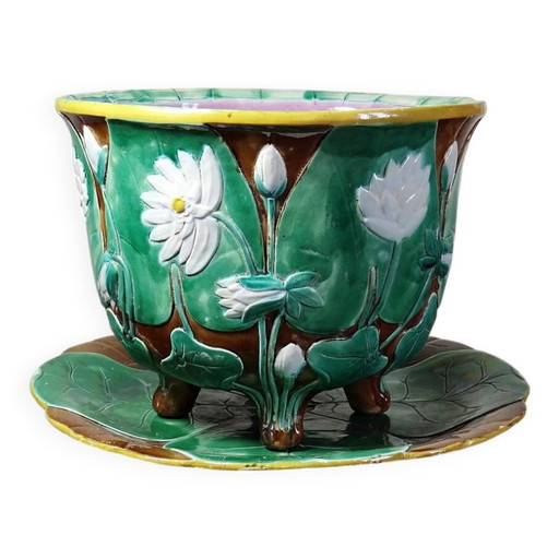 Grande Vasi per piante antico inglese in maiolica attribuito a J. Holdcroft circa .