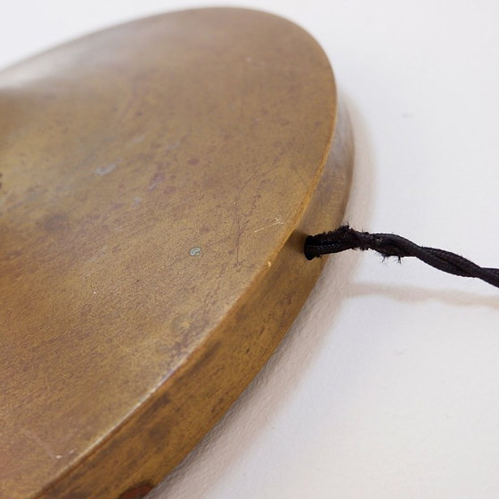 Image 1 of Art-Deco-Stehlampe aus bronziertem Metall und Messing im Stil von Pietro Chiesa, 1940er Jahre