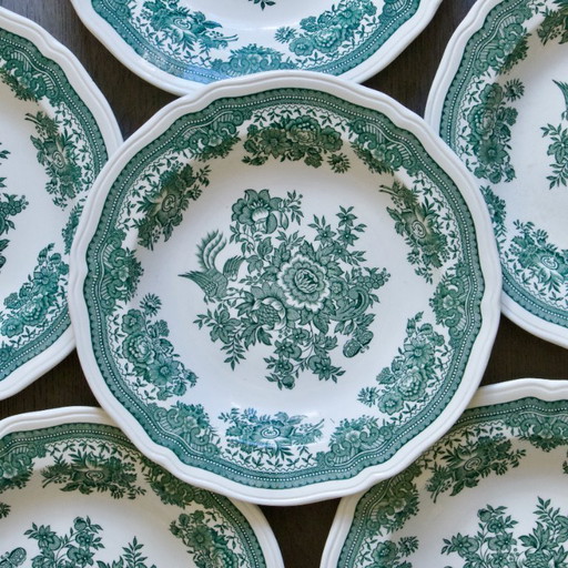 Villeroy & Boch "Fasan" green glass-ceramic plates
