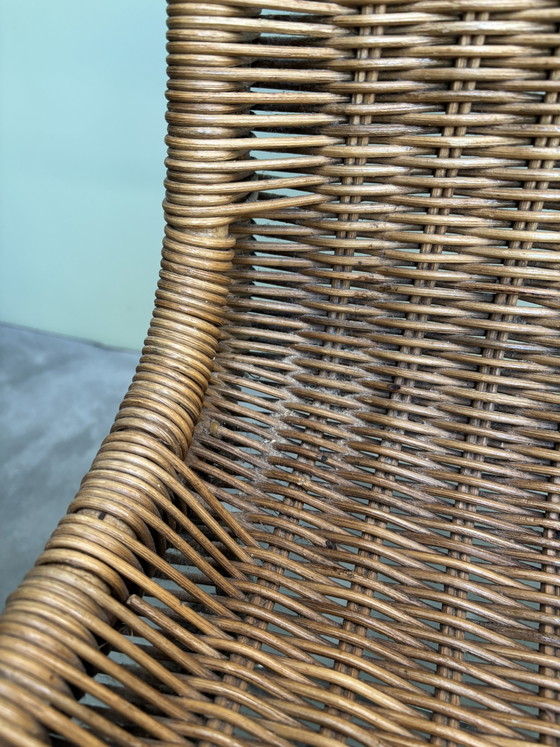 2 sedie da pranzo Dirk Van Sliedregt – Metal, Rattan (photo 7 of 15)