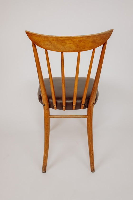 Image 1 of 4x Vintage Spindle Dining Room Chairs