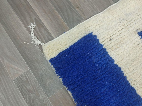 Image 1 of Tapis marocain en laine naturelle 200cmx100cm