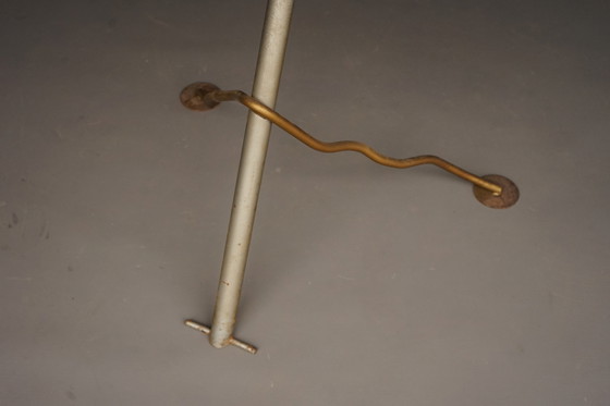 Image 1 of Postmoderne industriële metalen tuintafel, jaren 1980