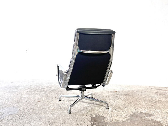 Fauteuil EA 222 Aluminium Group de Charles et Ray Eames, années 1980 – Vitra, Leather (photo 2 of 18)