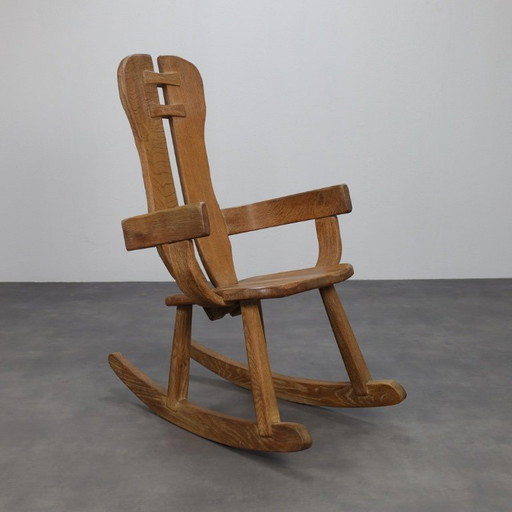 Brutalistische schommelstoel van De Puydt, 1970