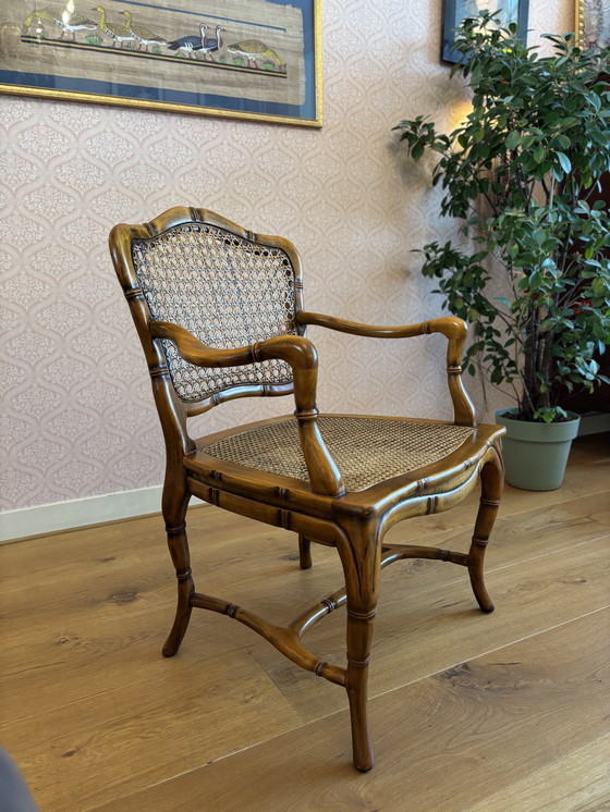 Image 1 of Giorgetti, Chinees Chippendale Faux Bamboo, +/- 1960