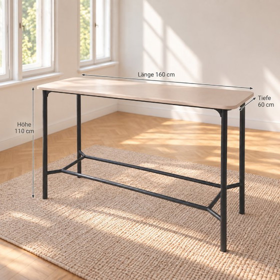 Tavolo alto Brunner nate s + 5 sgabelli da bar crona light | 2022 – Set da pranzo, Plastica, Legno (photo 6 of 9)