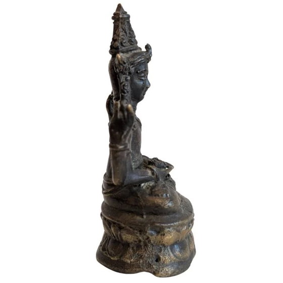 Khmer Avalokiteshvara Reisbeeld – Bodhisattva voor op Reis (kavel 147) – Beeldhouwkunst (photo 3 of 9)