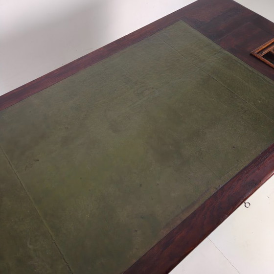 Image 1 of Escritorio antiguo de roble de Stolzenberg – escritorio con tapa enrollable – ca. 1880