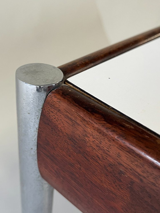 Image 1 of Scandinavian Coffee Table, Teak and Chrome, 1960s