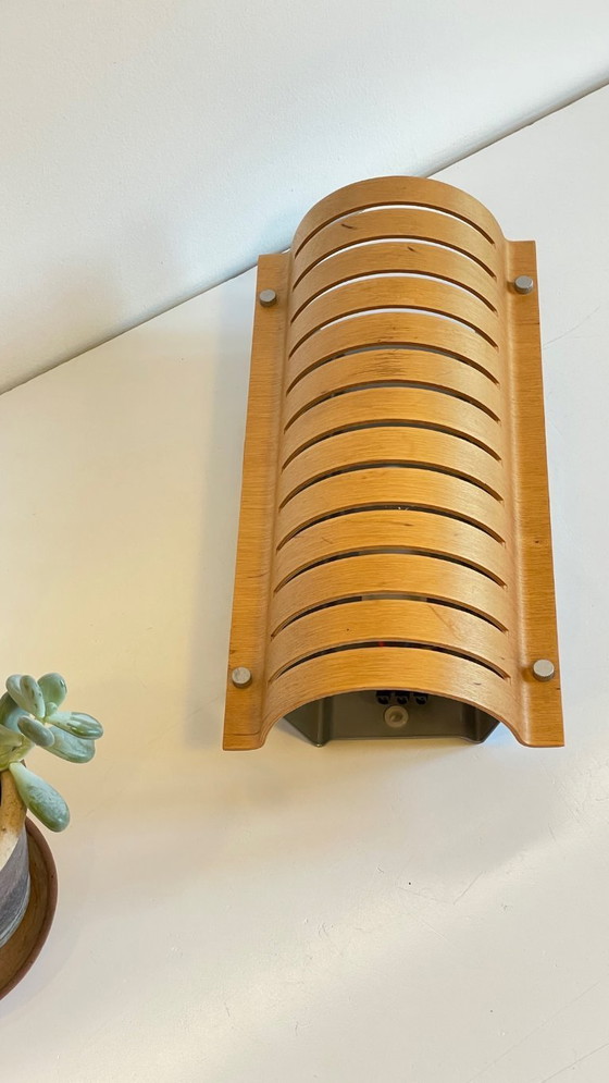 Image 1 of Vintage Ikea Bent Wood Wall Sconce
