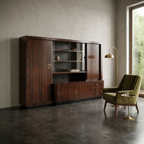 Bruno Paul – Large Cabinet of New Objectivity, Circa 1930 – Sideboard cabinet, Wood (photo 2 of 14)