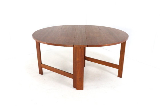 Image 1 of Table de salle à manger pliante en teck danois « Skovlund » vintage