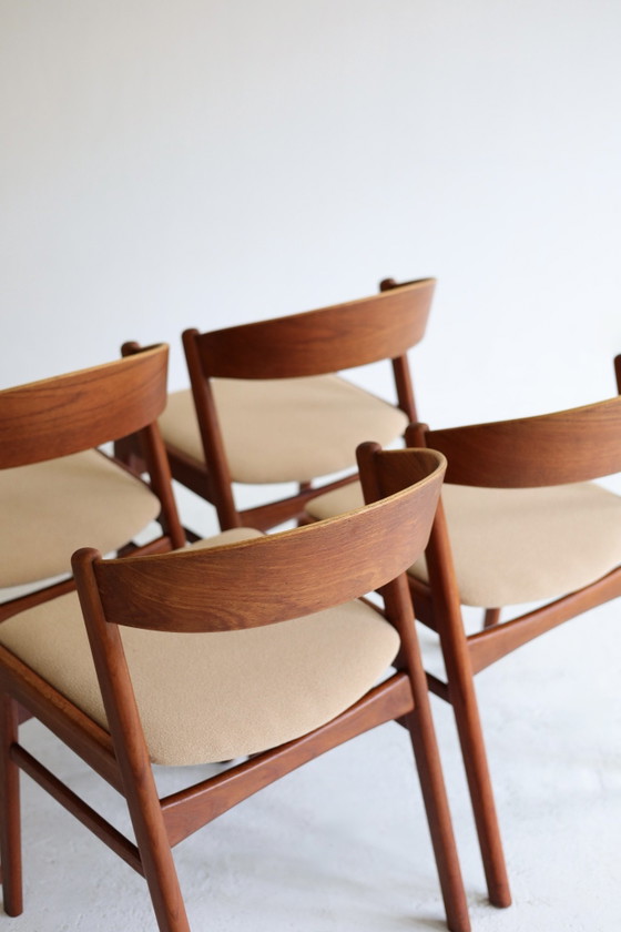 Set di 4 sedie da pranzo vintage, DUX Sweden – Legno, Tessile (photo 7 of 10)